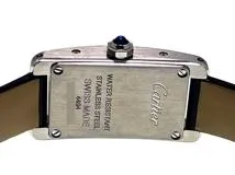 2024年12月正規品 Cartier カルティエ　レディース クオーツ　タンクアメリカンミニ WSTA0081 シルバーローマン文字盤 SS/アリゲーター【472】HK