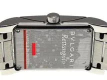 BVLGARI ブルガリ　レディース クオーツ　レッタンゴロ RT39S　ホワイト文字盤 SS【472】HK