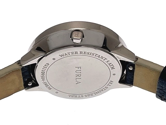 FURLA フルラ レディース クオーツ CLUB 4251109504 シルバー文字盤 SS/レザー【472】HK