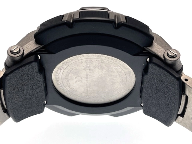 CASIO カシオ メンズ 電波ソーラー プロトレック PRW-2500T デジタル文字盤 TI/SS【472】HK