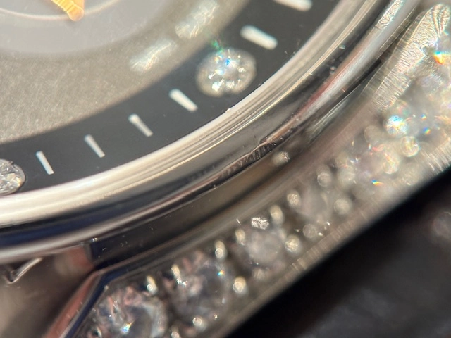 LOUIS VUITTON  ルイヴィトン 腕時計 タンブール ムーンスターGM Q8E00Z ステンレススチール/アリゲーターベルト クオーツ【472】TS