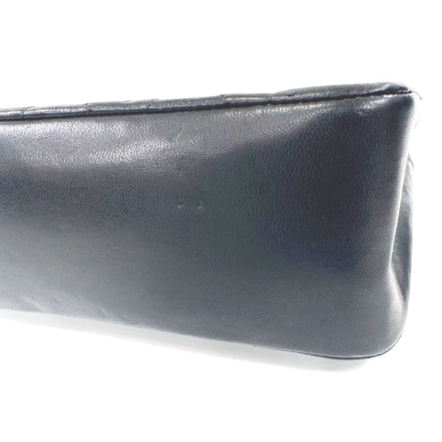 CHANEL シャネル マトラッセ ダイアナフラップ チェーンショルダー ブラック ラムスキン【432】2148103586101