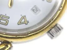 HERMES エルメス 腕時計 プルマン コンビ GP/SS ホワイト文字盤【472】TS