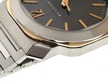BVLGARI ブルガリ メンズ 自動巻き オクト OCP41SG グレー文字盤 PG/SS【472】HK