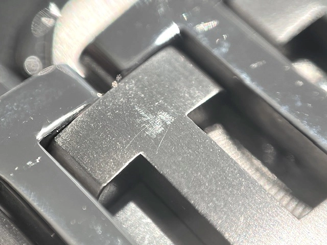 HERMES エルメス メンズ クォーツ ラリー RA1.810 グレー文字盤 SS【472】HK