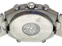 【現状販売】OMEGA オメガ　メンズ クオーツ　シーマスター ポラリス クロノグラフ ブラック文字盤 YG/SS【472】HK