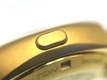 HAMILTON ハミルトン レディース クオーツ アメリカンクラシック PSR 74 H52314130 レッド文字盤 SS(イエローPVD) 現状販売品【472】HK