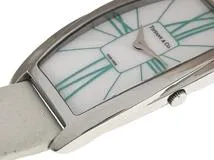 TIFFANY & Co. ティファニーアンドコー レディース クォーツ ジェメア Z6401.10.10A29A48A ホワイト文字盤 SS/サテンレザー【432】HK