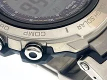 CASIO カシオ メンズ 電波ソーラー プロトレック マナスル トリプルセンサー PRX-2000T-7JT デジタル文字盤 チタン【472】HK