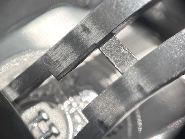 HERMES エルメス メンズ クォーツ ラリー RA1.810 グレー文字盤 SS【472】HK