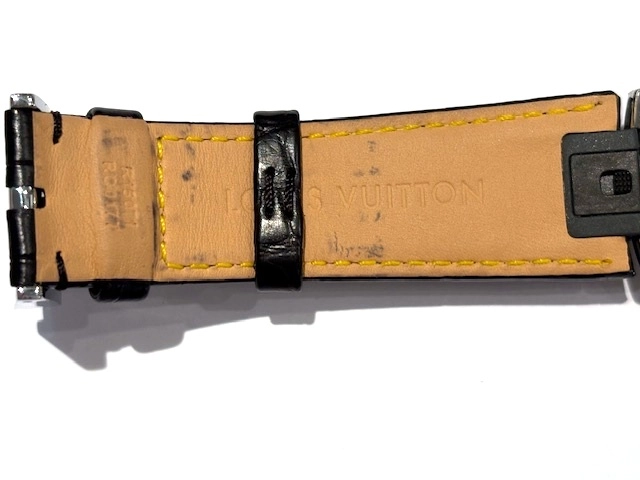 LOUIS VUITTON  ルイヴィトン 腕時計 タンブール ムーンスターGM Q8E00Z ステンレススチール/アリゲーターベルト クオーツ【472】TS