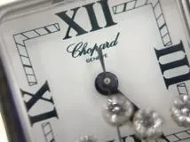Chopard ショパール 腕時計 ハッピースポーツ スクエア 27/88922-23 ステンレススティール/クロコダイルベルト ホワイト文字盤【472】TS