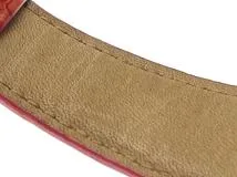 Cartier カルティエ レディース クォーツ ミニタンクディヴァン W6301455 ピンクシェル文字盤 SS/クロコ革【472】HK