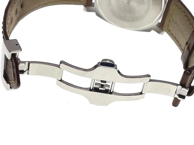 PANERAI パネライ　メンズ オートマチック　ルミノール マリーナ PAM00048 ブラック文字盤 SS/レザー 社外バックル【472】HK