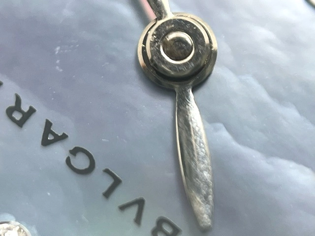 BLGARI ブルガリ　レディース クオーツ　B-zero1 BZ22S　ブルーシェル12PD文字盤 SS【472】HK