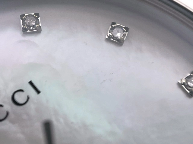 GUCCI グッチ　レディース クオーツ　Gタイムレス YA126542　ホワイトシェル12PD文字盤 SS【472】HK