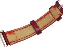 EMPORIO ARMANI エンポリオ･アルマーニ レディース クォーツ AR-3115 シルバー文字盤 SS/レザー【472】HK