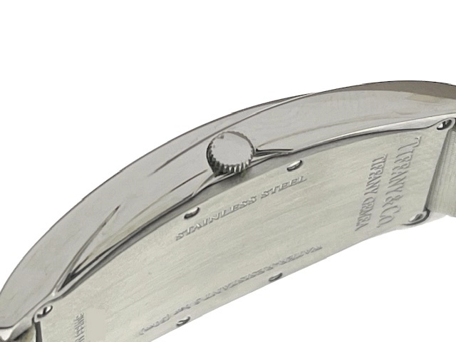 TIFFANY & Co. ティファニーアンドコー レディース クォーツ ジェメア Z6401.10.10A29A48A ホワイト文字盤 SS/サテンレザー【432】HK