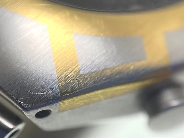 【現状販売】OMEGA オメガ　メンズ クオーツ　シーマスター ポラリス クロノグラフ ブラック文字盤 YG/SS【472】HK