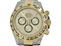 2024年8月 国際保証書有 ROLEX ロレックス 時計 コスモグラフデイトナ 126503 シャンパンゴールド文字盤 YG/SS 自動巻き メンズ（2120000294662）【200】M