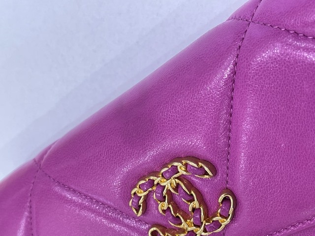 CHANEL シャネル 財布 シャネル19 ロングフラップウォレット パープル