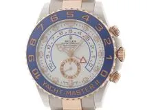 2020年11月正規品 ROLEX ロレックス 腕時計 ヨットマスターII 116681 ホワイト文字盤 ステンレス/K18ローズゴールド ベンツ針 自動巻【472】SJ