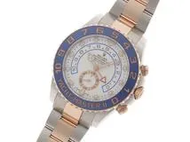 2020年11月正規品 ROLEX ロレックス 腕時計 ヨットマスターII 116681 ホワイト文字盤 ステンレス/K18ローズゴールド ベンツ針 自動巻【472】SJ