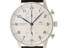 IWC インターナショナルウォッチカンパニー 腕時計 ポルトギーゼ クロノグラフ IW371446 自動巻き ホワイト文字盤 ステンレス メンズ【472】SJ  の購入なら「質」の大黒屋（公式）