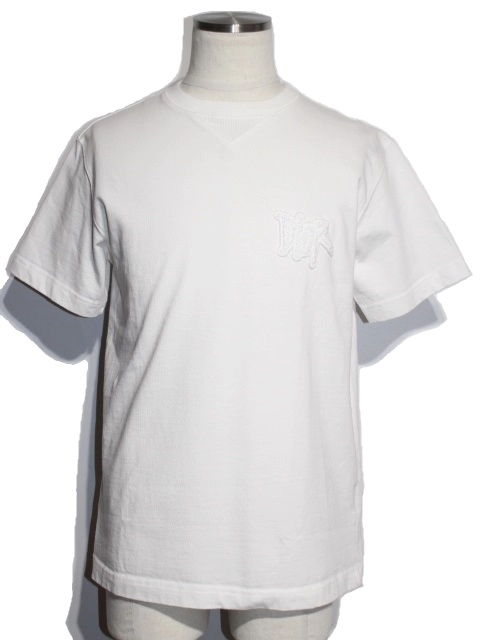 Dior ディオール Tシャツ メンズS ロゴ ホワイト コットン 