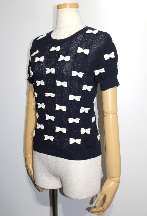 美品》CHANELシャネル コットンニット size44 - メルカリ