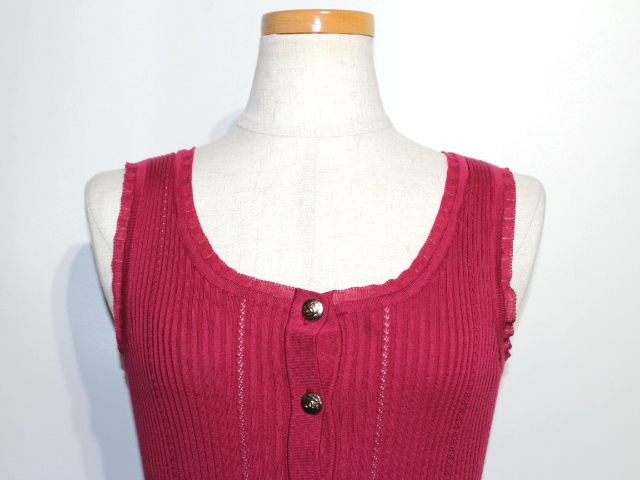 シャネルノースリーブ CHANEL シャネル ノースリーブ タンクトップ レディース38