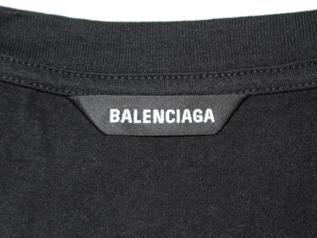 BALENCIAGA バレンシアガ Tシャツ メンズS ブラック ポリエステル
