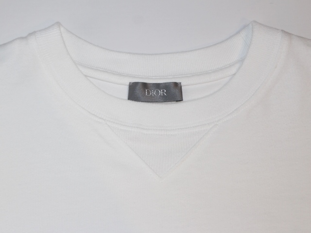 Dior ディオール Tシャツ メンズS ロゴ ホワイト コットン