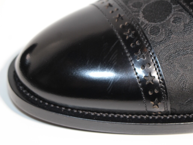 JIMMY CHOO ジミーチュウ 革靴 FALCON ビジネスシューズ メンズ40 ブラック レザー (2148103268137) 【432】