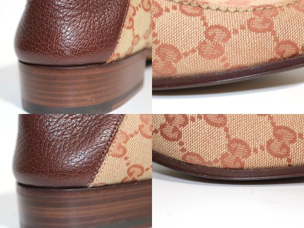 GUCCI - グッチ GUCCI ローファー スリッポン GG柄 キャンバス