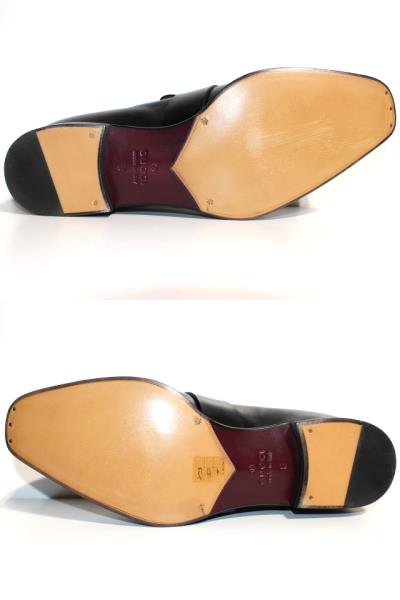 GUCCI グッチ 革靴 ビジネスシューズ メンズ8 約27cm ブラック レザー