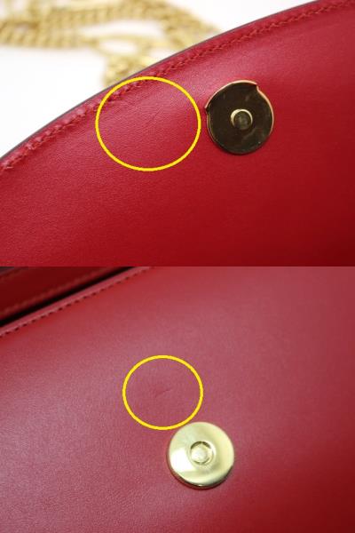 GUCCI グッチ バッグ ズゥミ 2wayチェーンショルダー レッド GUCCI グッチ バッグ ズゥミ 2wayチェーンショルダー レッド