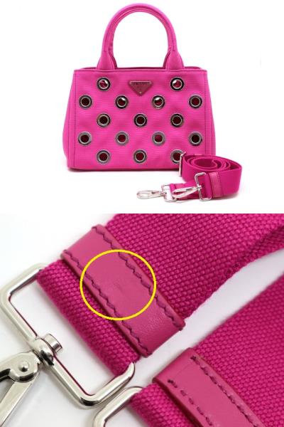 PRADA プラダ バッグ ミニカナパ パンチング ハンドバッグ 2Way PRADA プラダ バッグ ミニカナパ パンチング ハンドバッグ 2Way