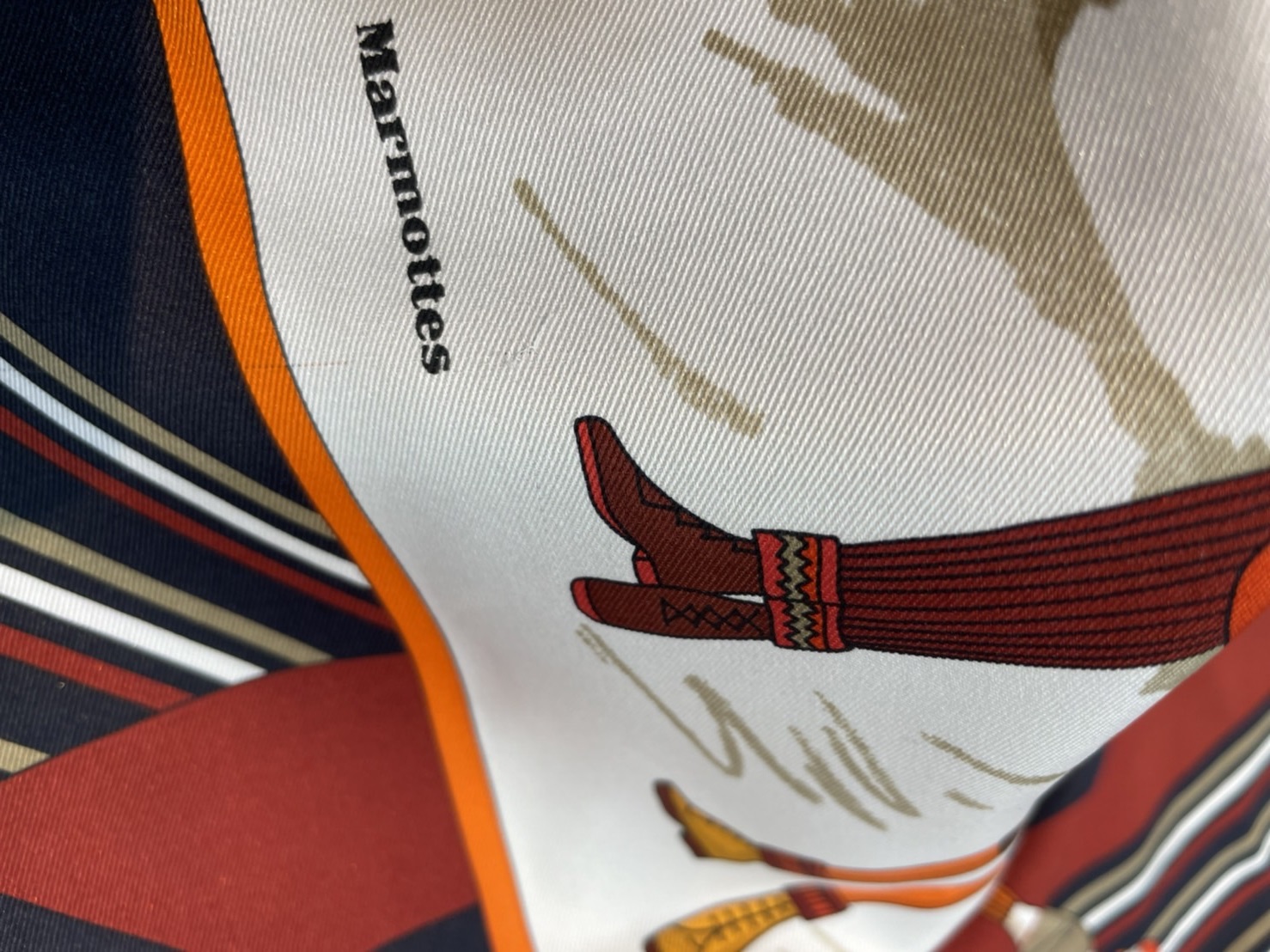 エルメスHERMES カレ70 Aux Sports d'Hiver冬のスポーツ HERMES カレ70