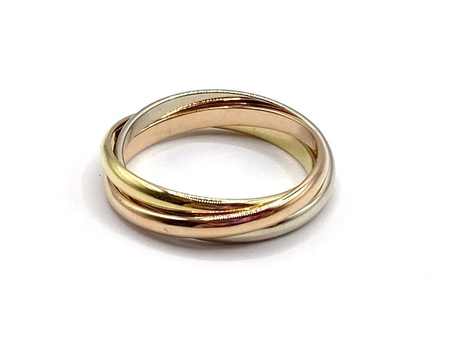 Cartier カルティエ リング 指輪 トリニティリング 3カラー イエローゴールド ピンクゴールド ホワイトゴールド 49号 【474】  の購入なら「質」の大黒屋（公式）