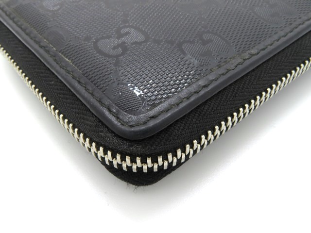GUCCI グッチ ラウンド長財布 GGインプリメ ブラック 黒