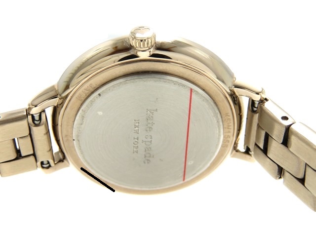 kate spade ケイトスペード 女性用腕時計 モーニングサイドスカラップスリーハンド KSW1555 ステンレス ローズゴールド