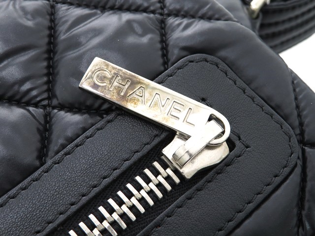 CHANEL シャネル ショルダーバッグ ココ・コクーン ナイロン ブラック