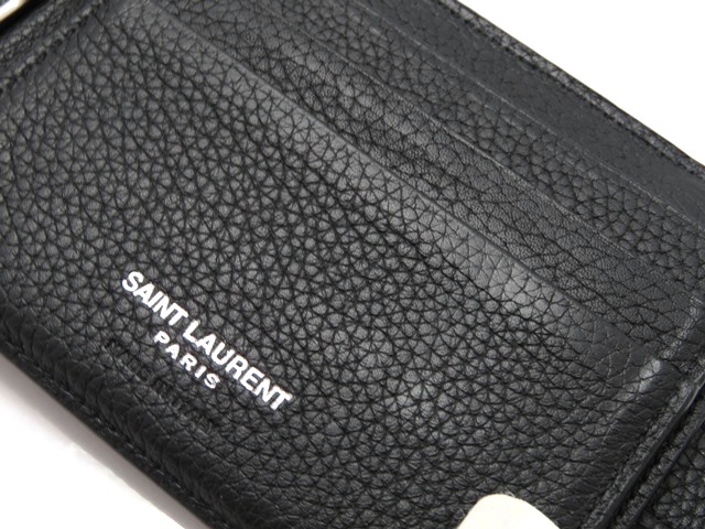 SAINT LAULENT サンローラン 財布 マネークリップ ブラック 型