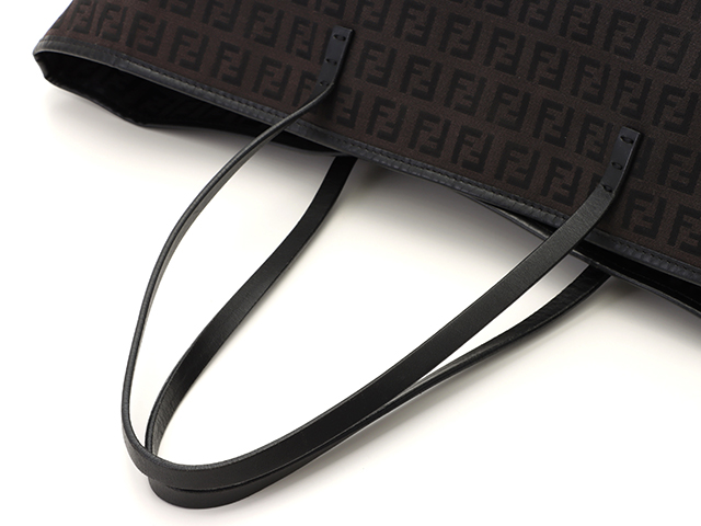 FENDI フェンディ トートバッグ ズッキーノ キャンバス レザー