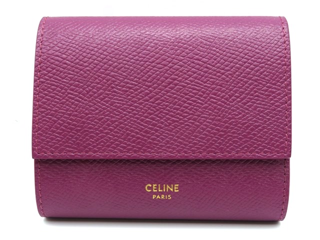 CELINE セリーヌ スモール トリフォールドウォレット 三つ折り財布