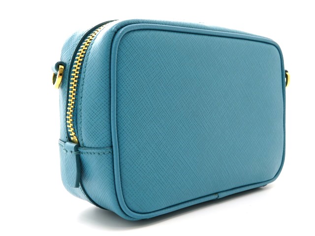 PRADA プラダ ミニショルダーバッグ サフィアーノ ライトブルー
