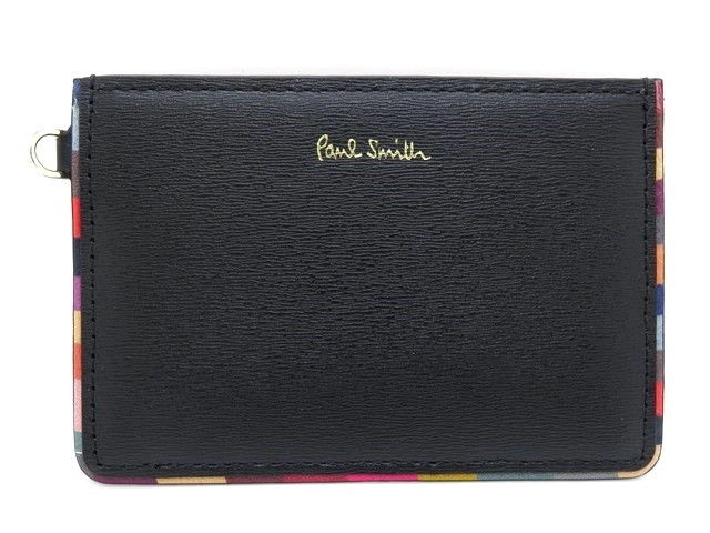 Paul Smith ポールスミス パスケース カードケース ブラック レザー