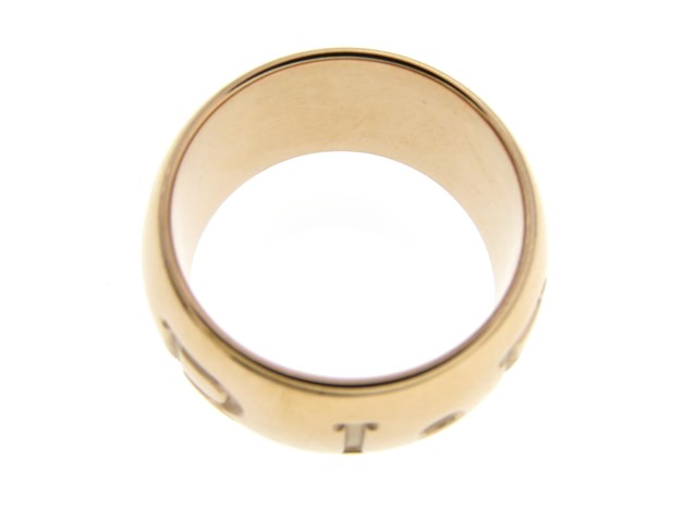BVLGARI ブルガリ リング 指輪 モノロゴリング K18ピンク