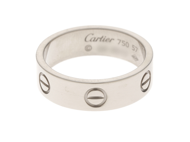 Cartier カルティエ リング 指輪 ラブリング K18ホワイトゴールド 57号